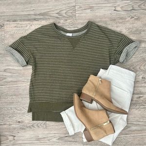 Striped Knit Tee